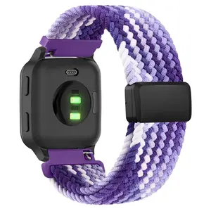 20mm Braided Solo Loop For Garmin Vivoactive 5/3/3music Band Wristband For Garmin VivoMove3/Trend/Sport Venu SQ/SQ2/2plus Strap