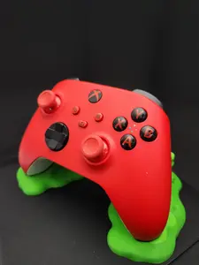 3D Printed Gaming Controller Holder Stand for Xbox & PS5 Customizable Vibrant Colors Secure Fit Modern Design High-Quality PLA Material Perfect for Desks & Shelves