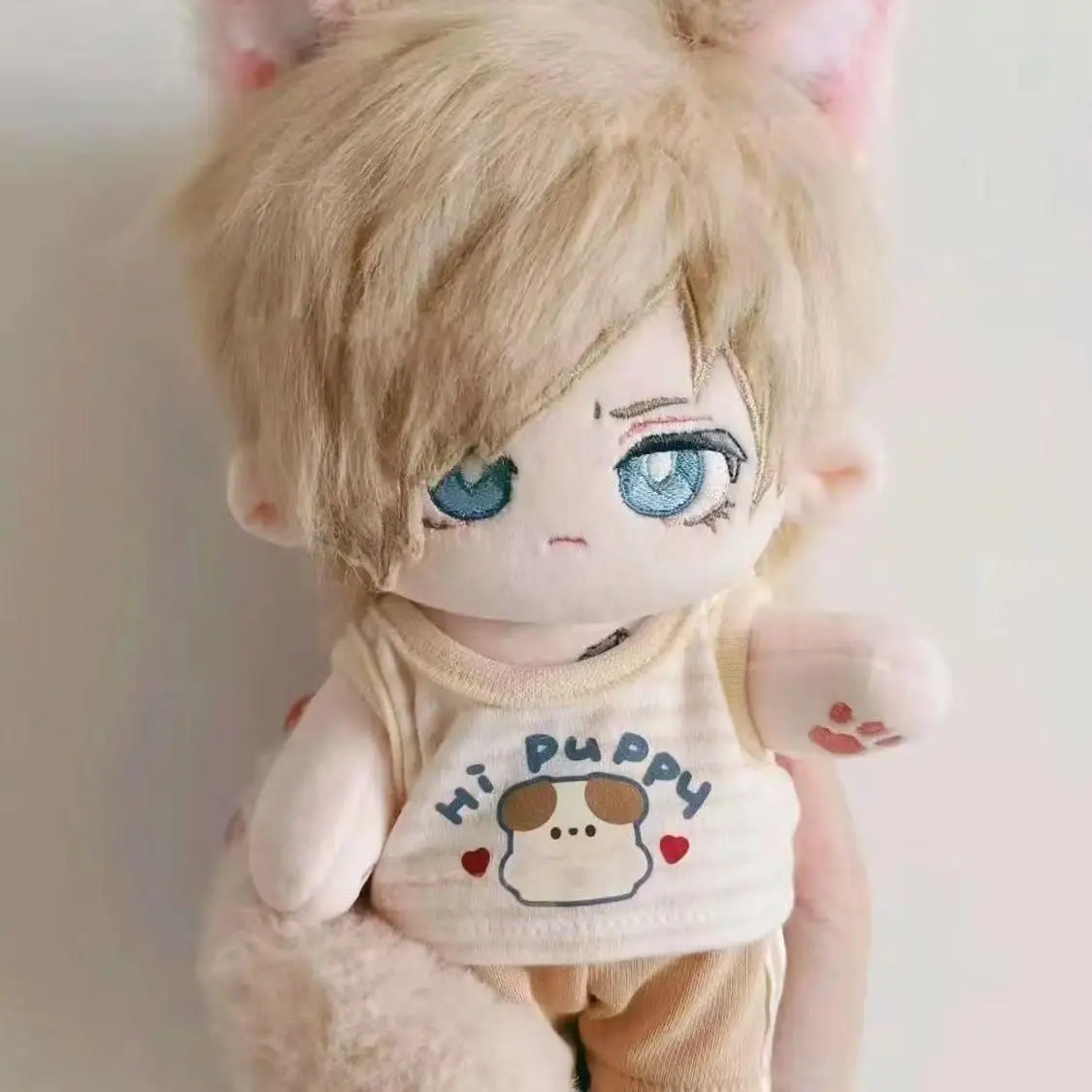 Stuffed 20cm Anime Resident Evil: Leon S. Kennedy Cartoon Plush Doll Toy COS Dress-up Children Adults Collectible Cotton Gifts