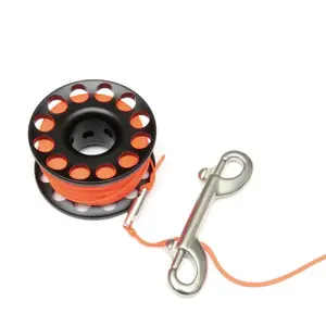 Diving Aluminum alloy 15m - 30m, ball bearing, line shaft, float, anchor, with line and hook, anti-tangle device