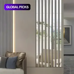 10/20pcs Pack, 2*50cm/0.78*19.68 inch, Silver Acrylic Mirror Wall Sticker, Strip Self-Adhesive Wall Decals, For Living Room Bedroom Bathroom Office Home, Art Wall Decoration