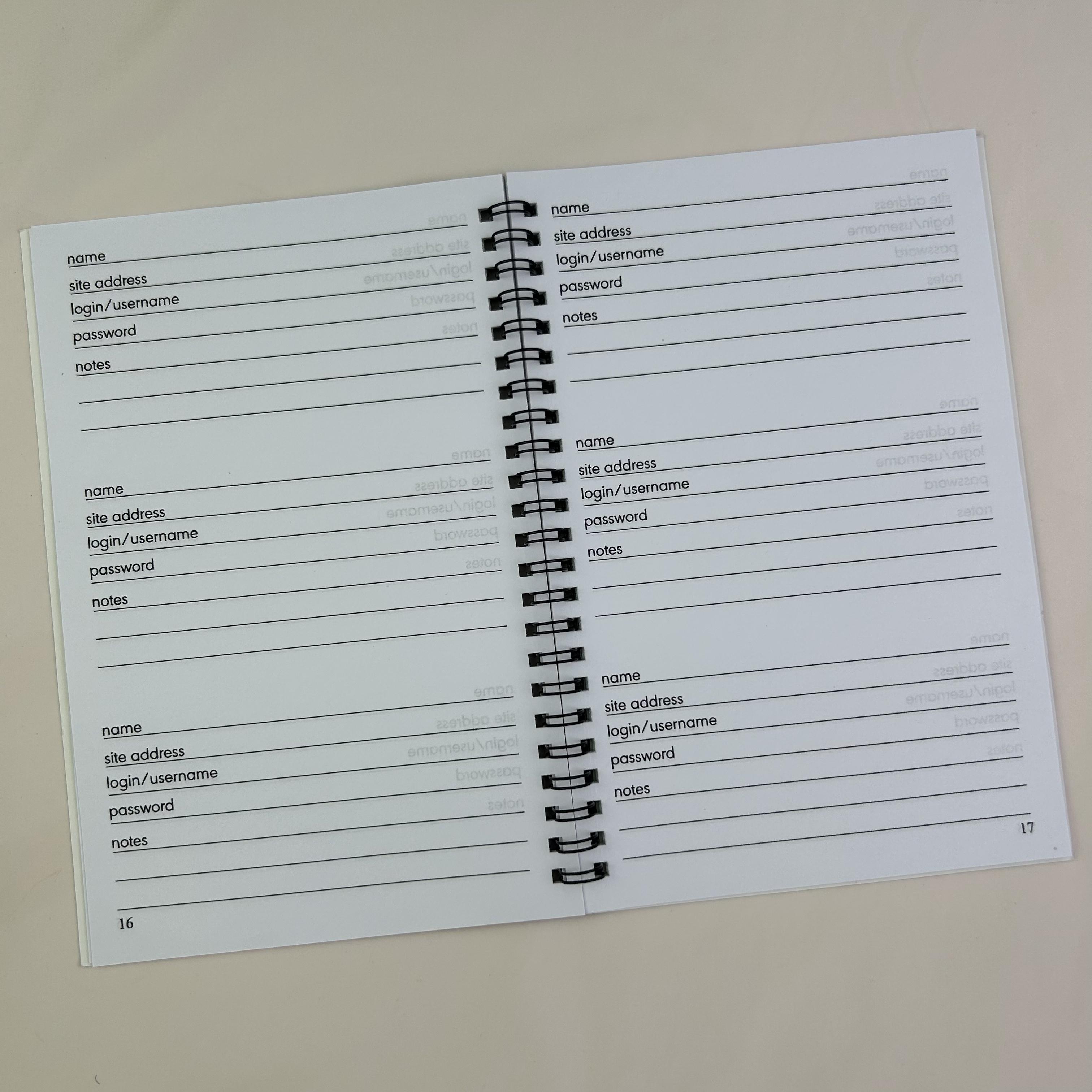 Viral Password Keeper Journal | Secure Website Logins for Home & Office