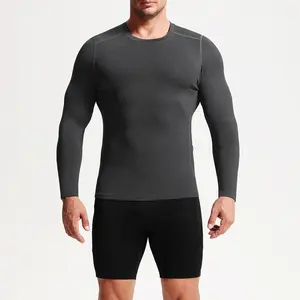 NELEUS Men's 3 Pack Compression Shirts with Pockets Long Sleeve Workout Tops