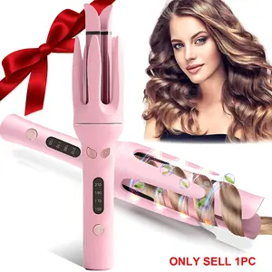 New Upgraded Automatic Curling Iron — 4 Temperature Settings, Frizz-Free Smooth Shiny Hair, Anti-Scald & Anti-Tangle for Long Hair, Auto Shut-Off, Hair Styling Tool for Women & Home Use