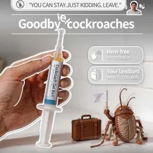 SOPAMI Insecticidal Bait - Small Size Roach Bait for Kitchen & Indoor Use with Dinetofuran 0.5% Active Ingredient No Magnets Cockroach Repellent Gel Cockroach Control Cockroach Killer