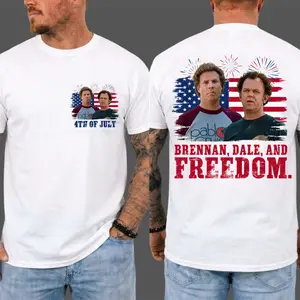 Brennan Dale and Freedom T-Shirt, Step Brothers Movie Shirt, Boats and Hoes, Gift for Men and Women, Gift for Fan, Gift for Movie Lovers