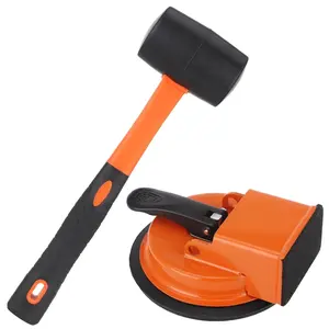 Floor Gap Fixer Tool, Laminate Flooring Tools, Plank Grabber Floor Fix, Heavy Duty Suction Cup Gap Repair Tool Vinyl Lvp Hardwood Repair Kit Professional Setter & Countertop Leveling(with Hammer)
