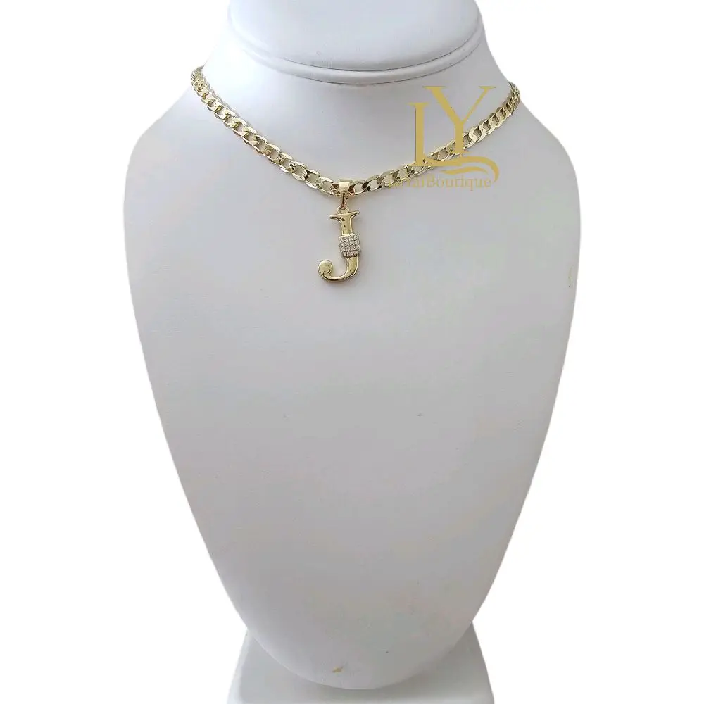 LaYaiBoutique #1415 14k gold plated initial necklace high quality