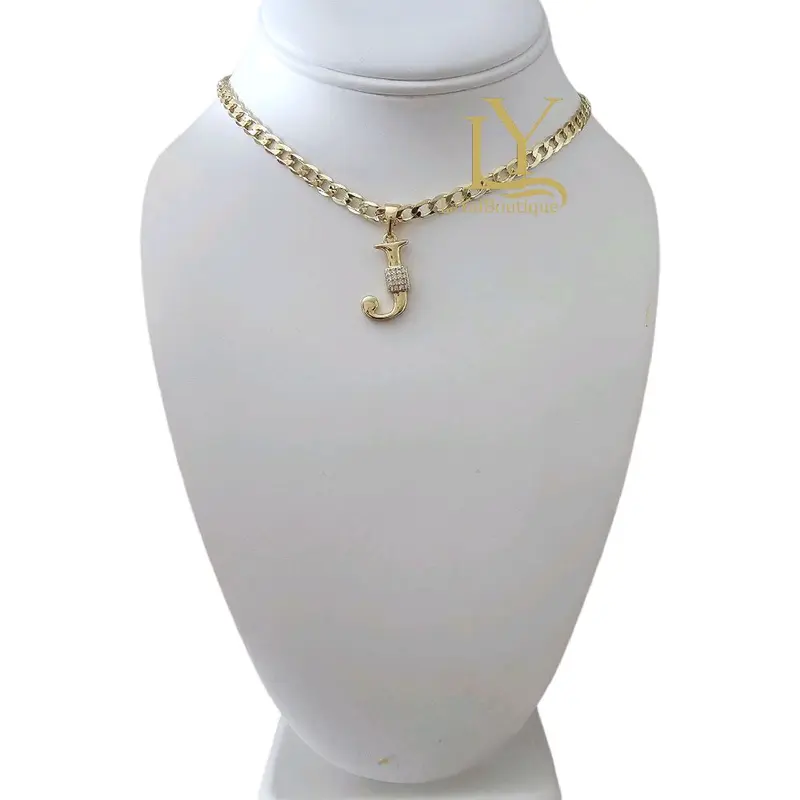 LaYaiBoutique #1415 14k gold plated initial necklace high quality