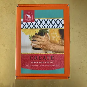 Fresh & Natural Henna Kit, organic body art to make henna tattoos at home