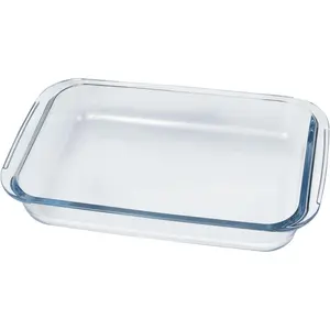 Small 1L 10x6 Glass Baking Dish - Glass Casserole Baking Pan for Oven
