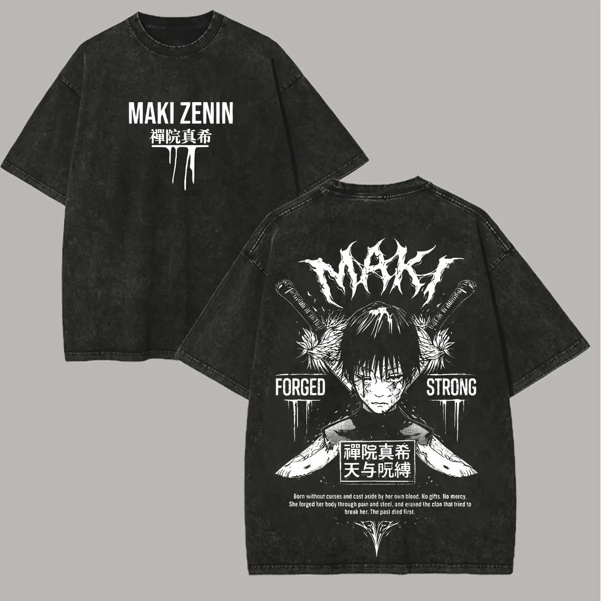 Men's Fitted Graphic Tee, Distressed Cotton with Vintage Grunge Figure Print - Pop-Culture Festive Top, Short-Sleeve No. 23