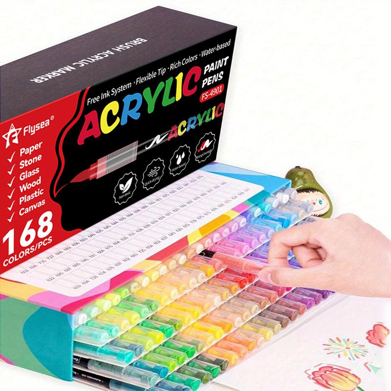 168/120 Acrylic Markers，Coloring Markers，DIY Enthusiast，Best Art Markers，Colorful Markers，Marker Pen Set
