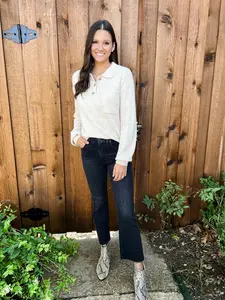 Oversized Polo Sweater with Pocket