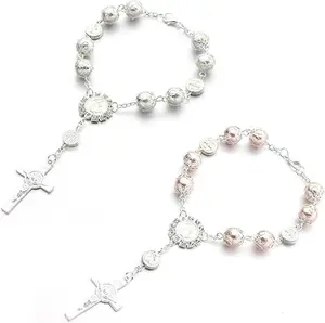 6-Piece Car Rosary & Cross Pendant Car Accessories – Rearview Mirror Hanging Ornament Set, Catholic Religious Gifts for Car, Truck, SUV – Faith Protection, Safe Driving Blessing-mid year sale、deals for you、restock