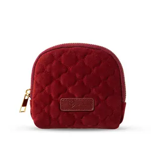 Travel Jewelry Case, Small Velvet Pouch with Zipper, Universal Jewelry Organizer for Bangles, Bracelets, Rings, Earrings