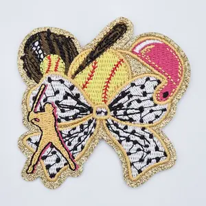 Softball Mashup Embroidered HAT/POCKET Patch