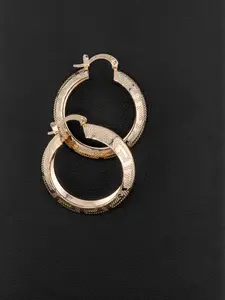 Incredible 8mm hoop earrings in gold-plated for mom Incredible 8mm hoop earrings in gold-plated for mom