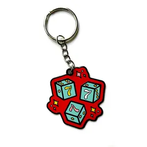 777 ANGEL NUMBER ENAMEL KEYCHAIN