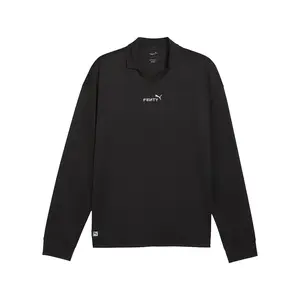 PUMA Mens Fenty X Collared Long Sleeve Goalie Jersey Casual - Black
