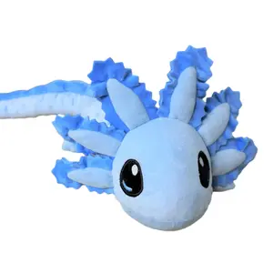 SENSORY4U Axolotl Weighted Plush Stuffed Animal Blue - 22 Inches Long 2.5 LB - Sensory Toy for Stress Relief and Comfort - ADHD Tool Kids and Adults