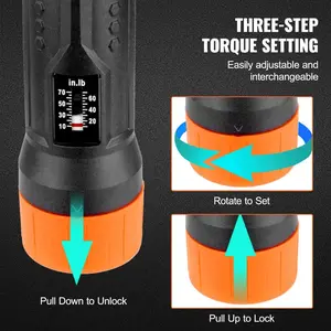 fathersdaygift VEVOR 1/4 Drive Torque Screwdriver Wrench Set 10-70 in-lbs Torque Adjustment Range 1 in-lb Increment Torque Screwdriver Driver Bits Set with View Window, 12 Bits Case, Magnetic Function
