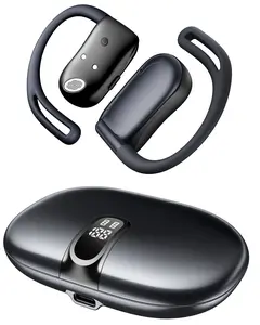 Open Ear Headphones, 0.28oz Lightweight Next-Gen Bluetooth 5.4 Air Conduction Wireless Earbuds w/Extra Bass, 48H Playtime, 3 EQ Modes, ENC Mic, IPX5, Snug Fit for Workout Running Black＆Gold Rose