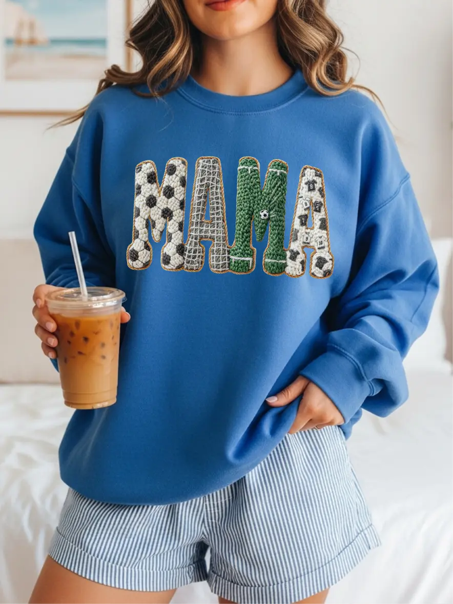 Soccer Mama ~  Unisex Crewneck Sweatshirts Printed in the USA