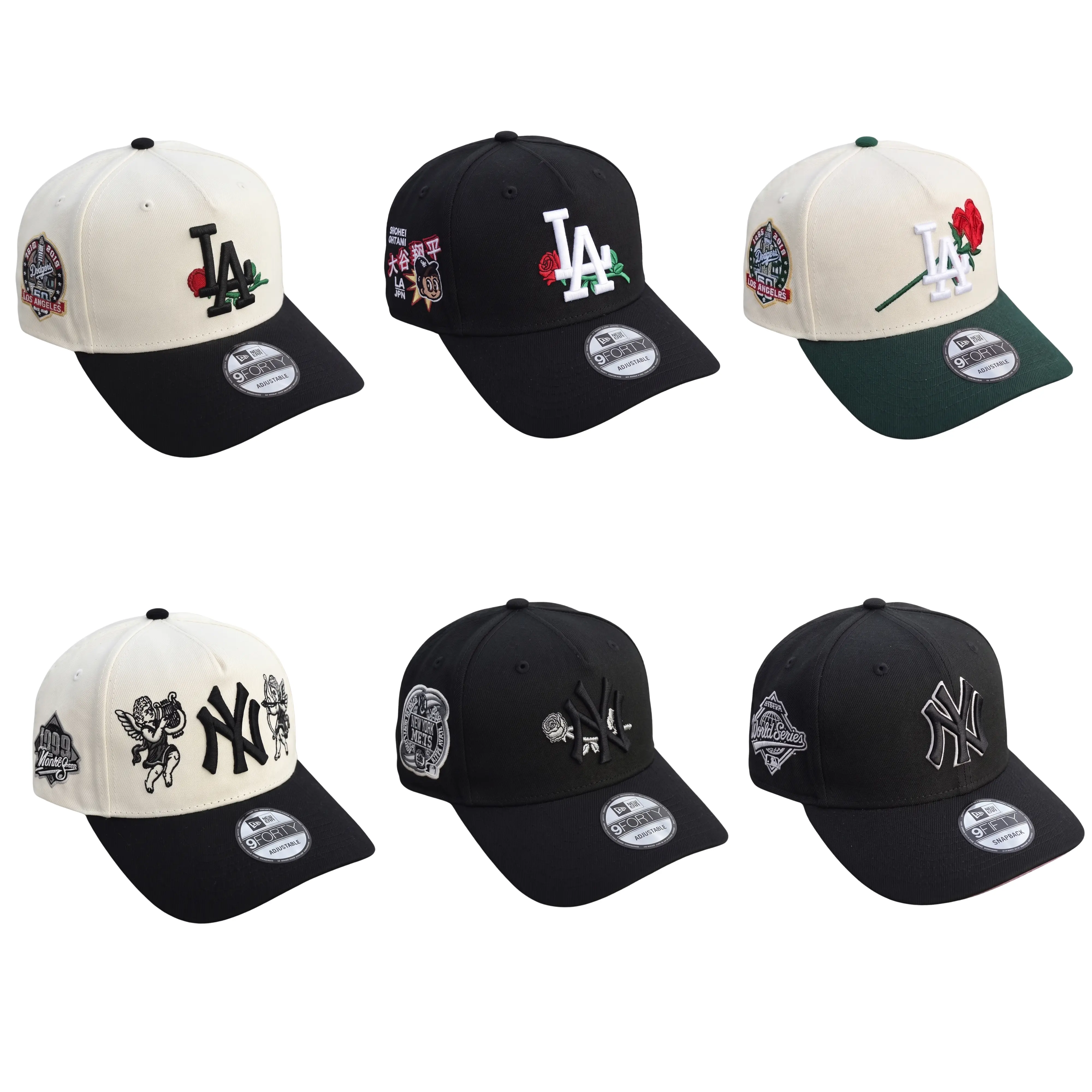 New Era MLB Dodgers Yankees 9FORTY 9FIFTY Fitted Snapback Cap – Baseball Hat for Men Women, Unisex Streetwear Sombrero, Adjustable Trucker Style, Urban Fashion USA 2026, Retro Vintage Sport Look, TikTok Trend