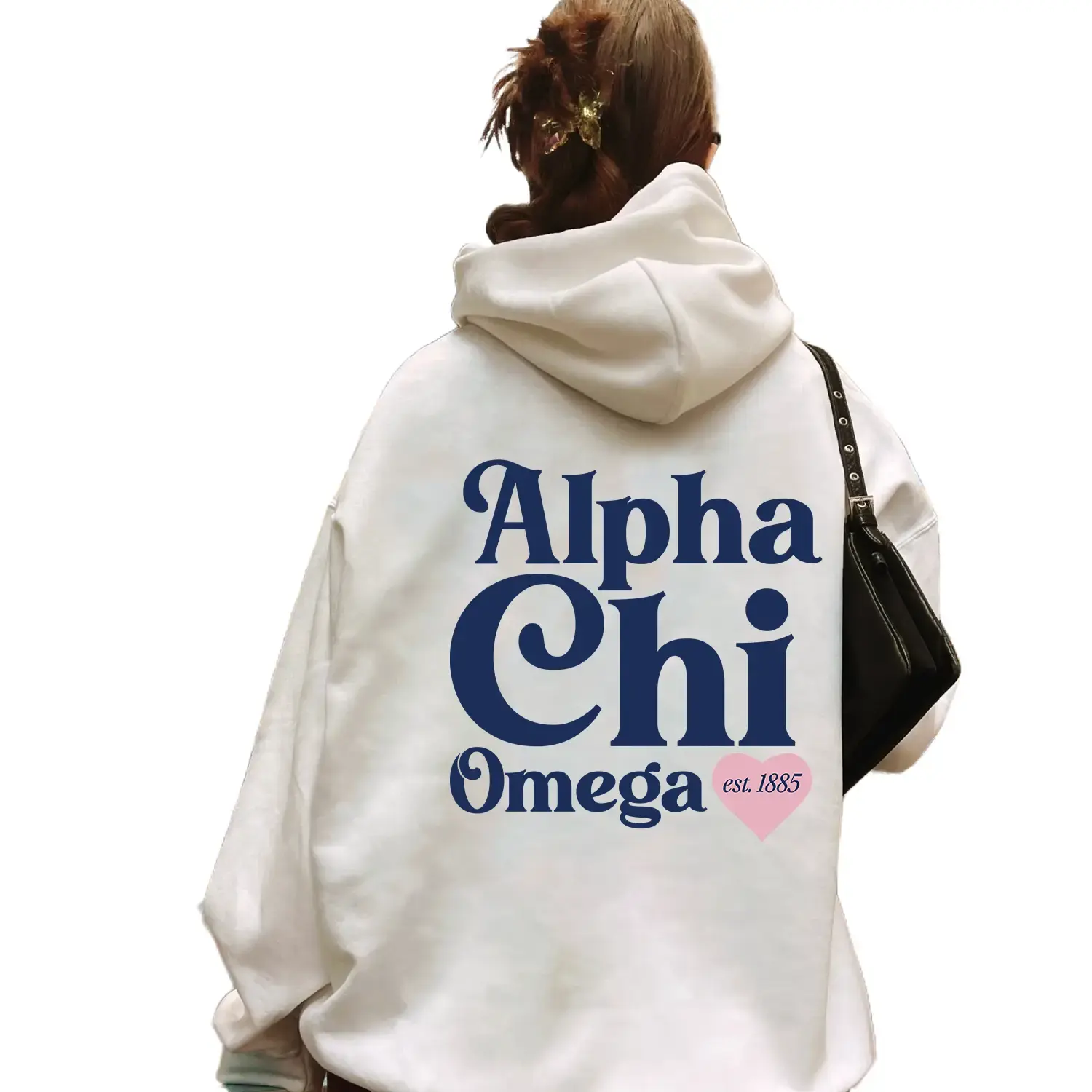 Alpha Chi Omega Sorority Hoodie, AXO Preppy Hoodie, Alpha Chi Bow Sweatshirt, Sorority Sweatshirt, Custom Sorority Apparel