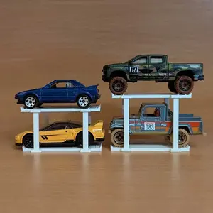 1/64 Scale Stackable Display Stand for Car Models, DIY Assembly, Perfect Gift for Model Collectors, Ideal for 1:64 Scale Cars