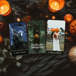 Libra Moon Halloween Tarot Deck, 78 Cards