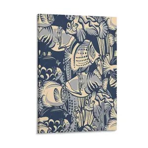 Personalize Your Space with This Blue Marin Mural. It's A Unique Way to Display Your Loves for The Ocean. Canvas Poster Bedroom Decor Sports Landscape Office Room Decor Gift Frames Ornaments
