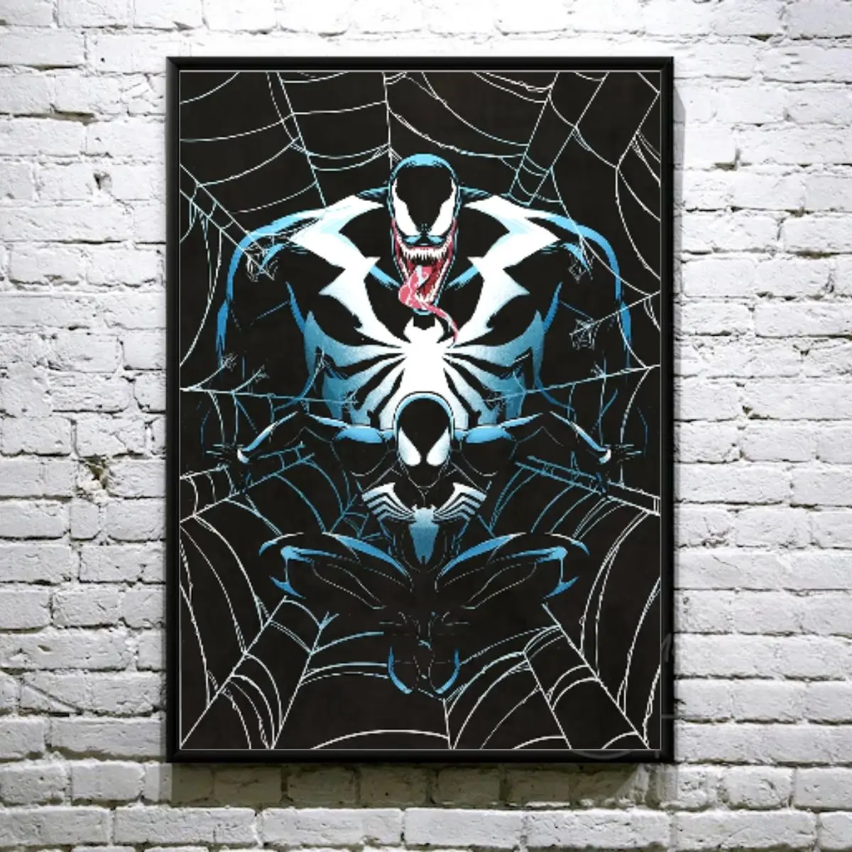 #Venomm and BlackSuit Spiidey, MarveII Poster, Super Hero Poster, Dark Hero Poster, Best Gift