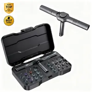 DEEOEE 24-in-1 Magnetic Rotary Ratchet Screwdriver Set | Multi-function Repair Tool with Detachable Handle for DIY & Professional Use