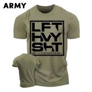 Gymish Lifestyle LFT HVY SHT Mens Bodybuilding T-Shirts Graphic Tees Short Sleeve Workout Shirt