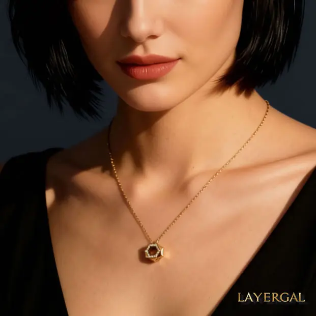 LG014 Hexa Spark Pendant Necklace LG014 Hexa Spark Pendant Necklace