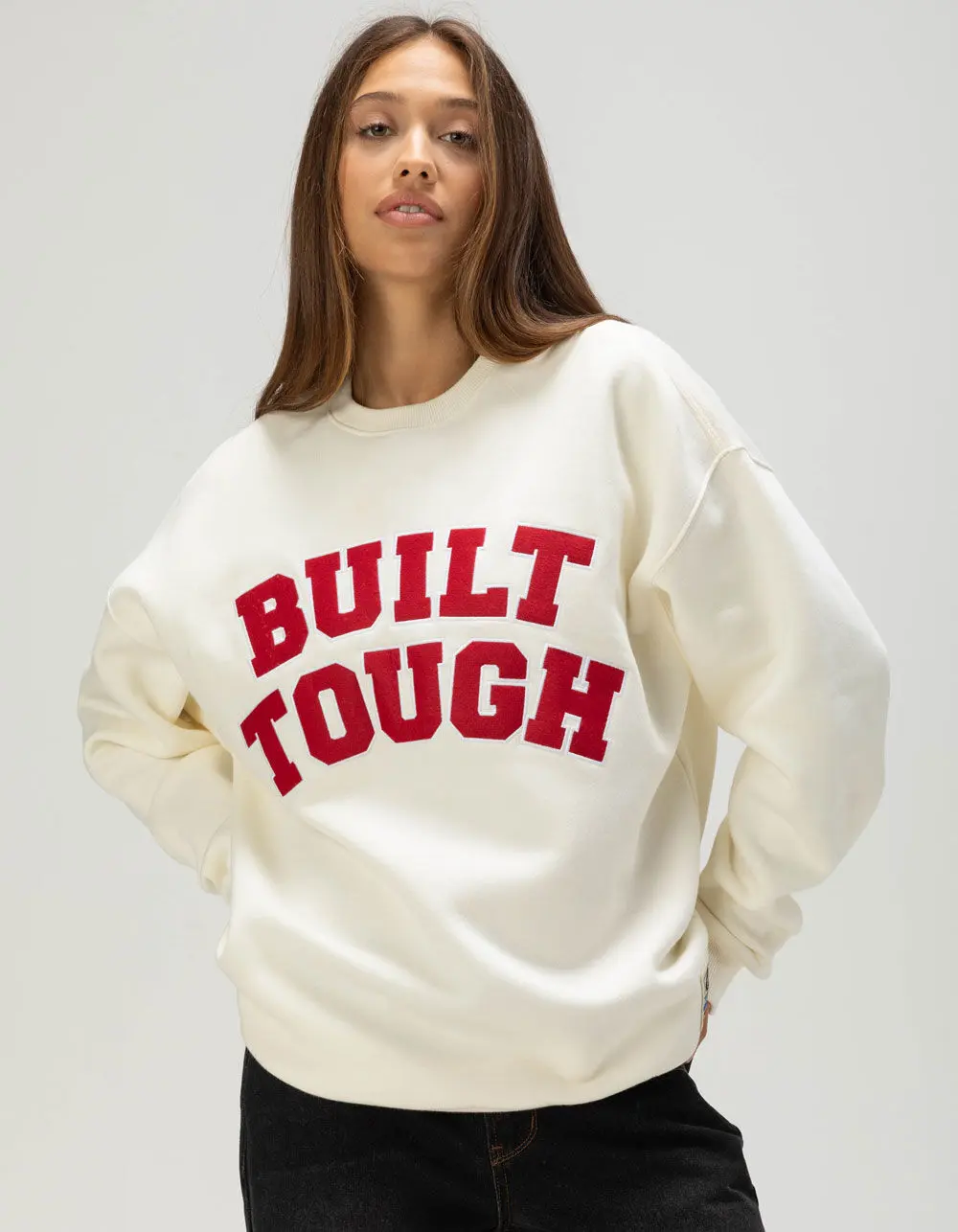 BRIXTON x Ford Built Tough Womens Oversized Crewneck Sweatshirt