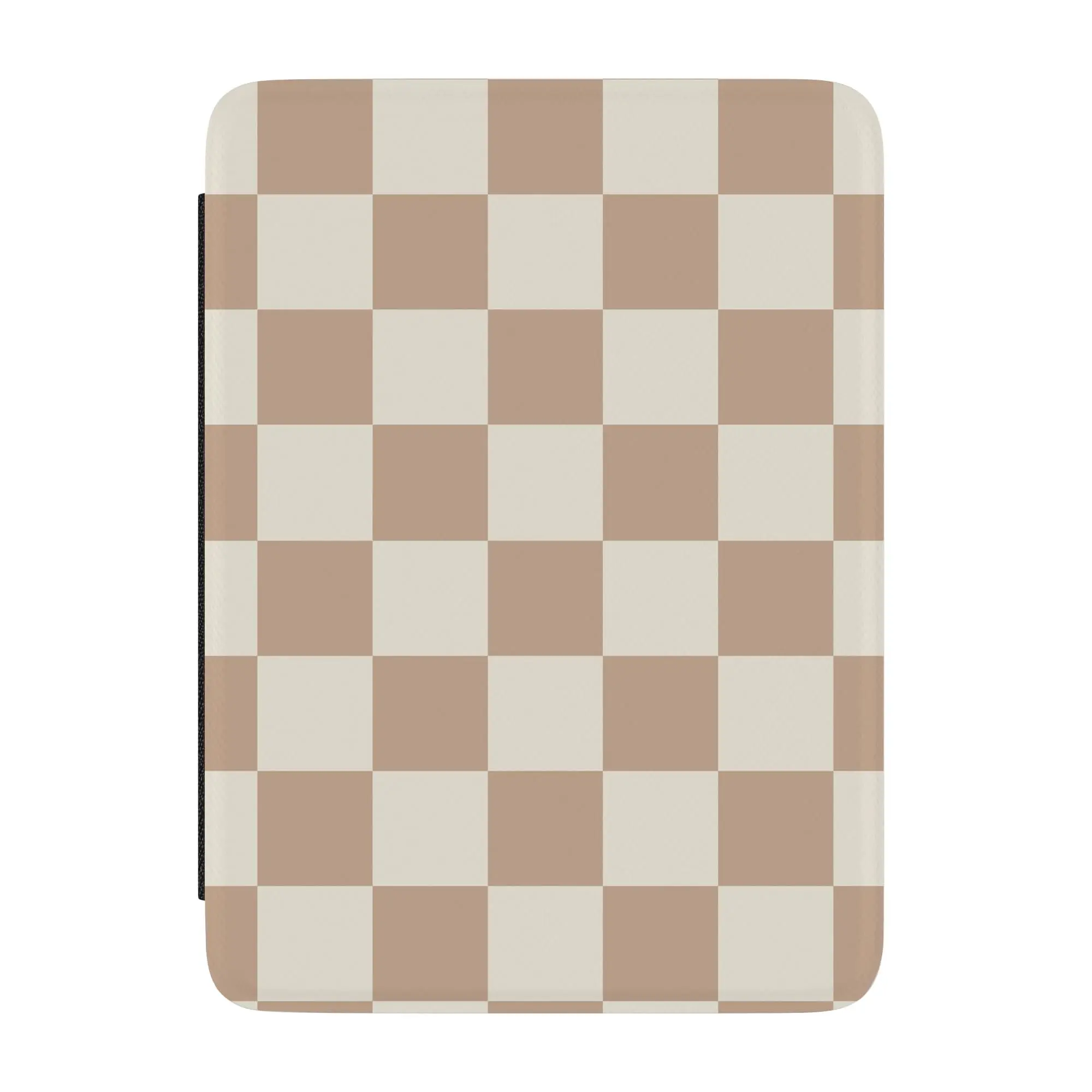 Casely Kindle Tablet Case - Neutral Checkerboard Design, Perfect Fit for Your Device