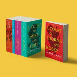 [Small Size] - A Court of Thorns and Roses: The Complete 5Book Paperback Collection by Sarah J. Maas – Epic Fantasy Romance Series