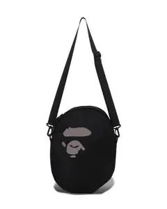 Bape Ape Head Big Shoulder Bag Black