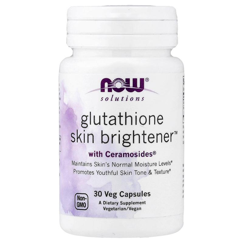 NOW Foods Solutions, Glutathione Skin Brightener™, 30 Veg Capsules