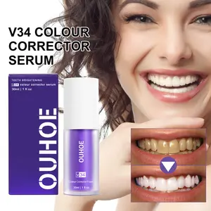 OUHOE Teeth Whitening Essence – Removes Plaque & Stains, Freshens Breath, Cleans Teeth, Nourishes Gums for a Brighter Smile