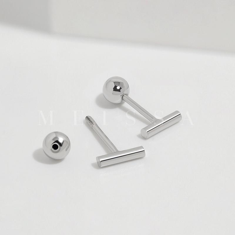 Tube Bar Screw Back Earrings, S925 Sterling Silver & Gold & Rose Gold Minimalist Tiny 20g Unisex Studs Bar Cartilage 20 Gauge Earrings Multi Piercings 4mm 6mm 8mm Sizes Stackable Hypoallergenic Comfort Sleep On Jewelry Gift for Her Him Christmas Birthday