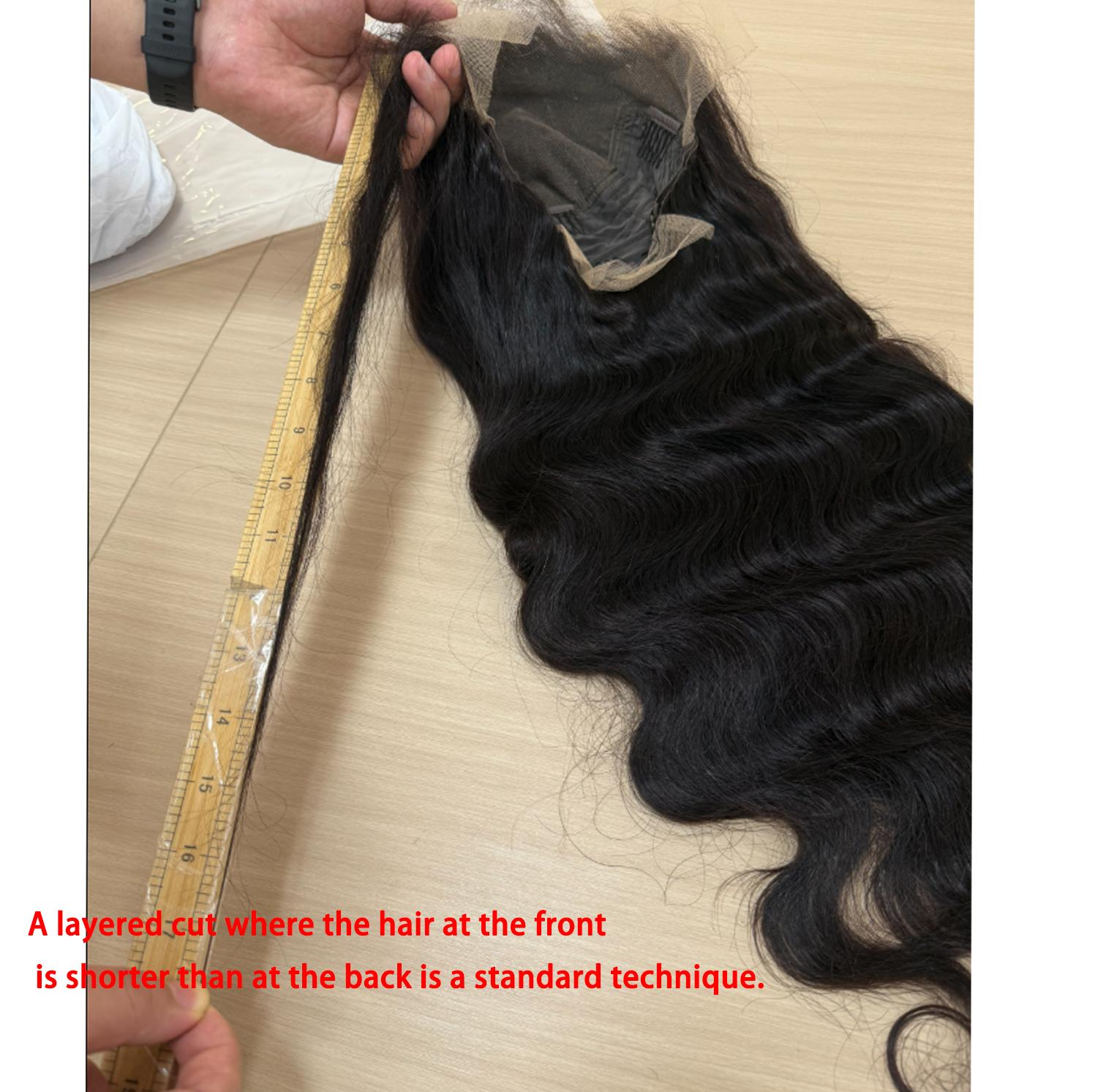 13x6 Lace Front Wigs Human Hair for Women 180% Pre Plucked Straight & Body Wave HD Lace Frontal Wigs Natural Black Color Medium Cap Size 22.5inch Glueless Wig
