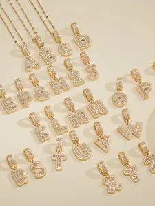 Letter Design Pendant Necklace, Fashion Jewelry for Party, Daily Clothing Decor, Trendy All-match & Exquisite Jewelry for Birthday Gift