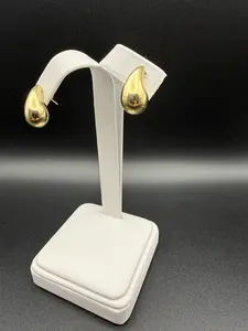 10K Gold Small Drop Earrings - Elegant and Stylish Jewelry for Everyday Wear