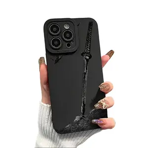 Cell Phone Case for IP 11, 12, 13, 14, 15, 16, 17 Plus, Pro & Max Series - Trendy Sword Design, Heavy-Duty Shockproof Drop Protection, Durable Flexible Soft-Touch TPU, Perfect Gift for Men & Women
