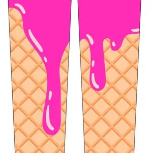 Pink ice cream drip arm sleeve