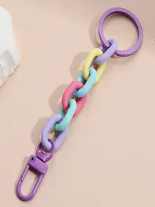 Acrylic Keychain Ring, Handmade Macaron Color Keyring, Classic Spring Colors, Gift for Friends and Family, Keychain Decor